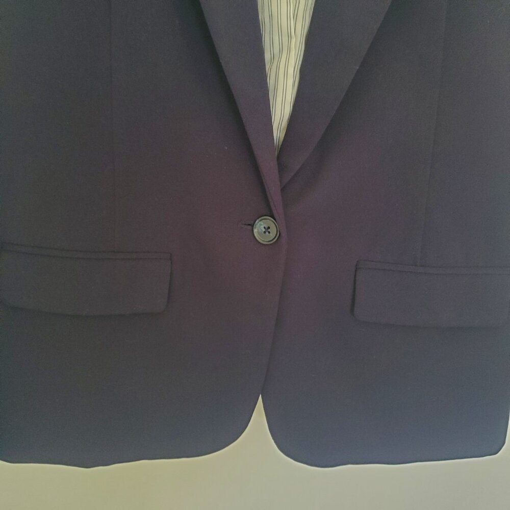 A New Day Navy Blue Single Breasted Lined Blazer size 16 - Picture 7 of 8